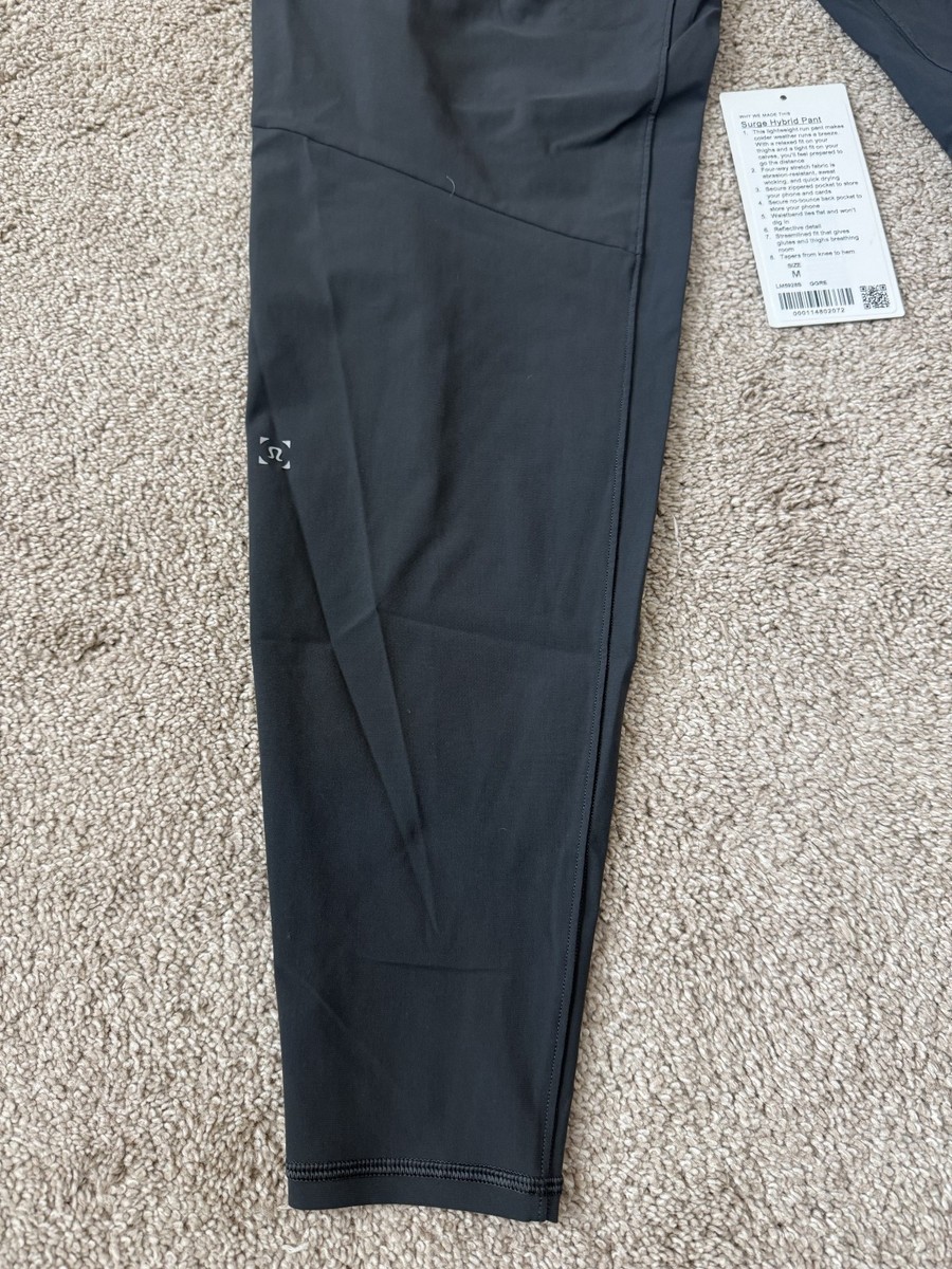 lululemon Surge Hybrid Pant（冬用・裏起毛）メンズS Lululemon Surge Hybrid Pant Men's Size Medium Graphite Grey