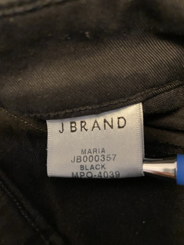 J.Brand Maria) Pantalones elásticos NEGRO, Valour, pierna recta (Nuevo) Talla 29 (L-Talla 14) - Imagen 8 de 11