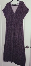 AMAZON ESSENTIALS XL - 2X Multicolor Dot Maxi Dress Elastic Waist Stretchy
