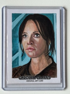Star Wars Jyn Erso Sketch Rogue One By Carolyn Craggs PSC