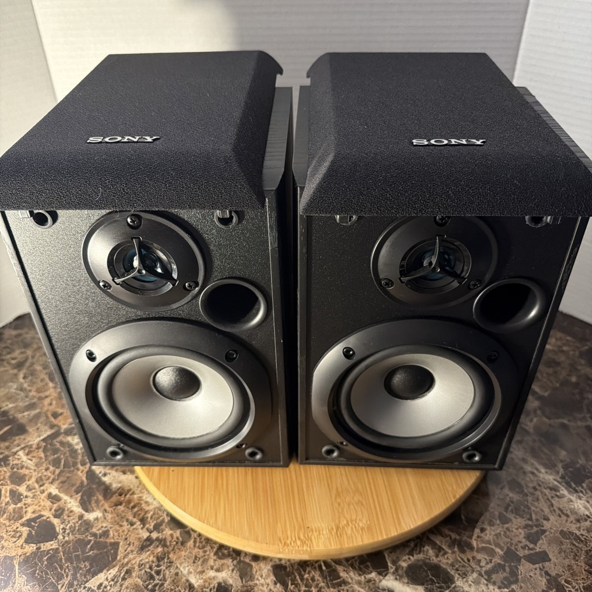 SONY SS-B1000 8 Ohms 120W Black (PAIR) Wood Bookshelf Speakers