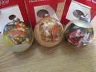 3 Coca-Cola Collectibles Classic Christmas Ornaments Corning Glass Works Vintage