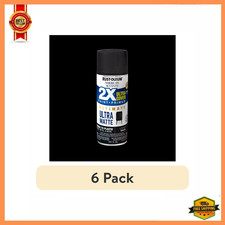 Rust-oleum American Accents 2x Ultra Cover Matte Black Spray Paint 6 Pack Rust-oleum American Accents 2x Ultra Cover Matte Black Spray Paint 6 Pack