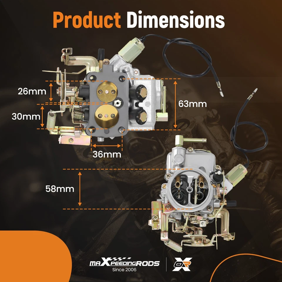 Carburador Carburador para Nissan Pulsar Base Hatchback 3 puertas/5 puertas 1983 B210 A14 75-78 Foto 3 de 4