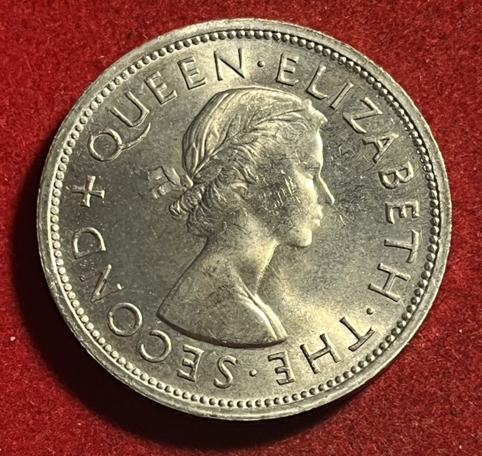 Southern Rhodesia Crown 1953 BU Silver Coin KM#27 1 Year Type