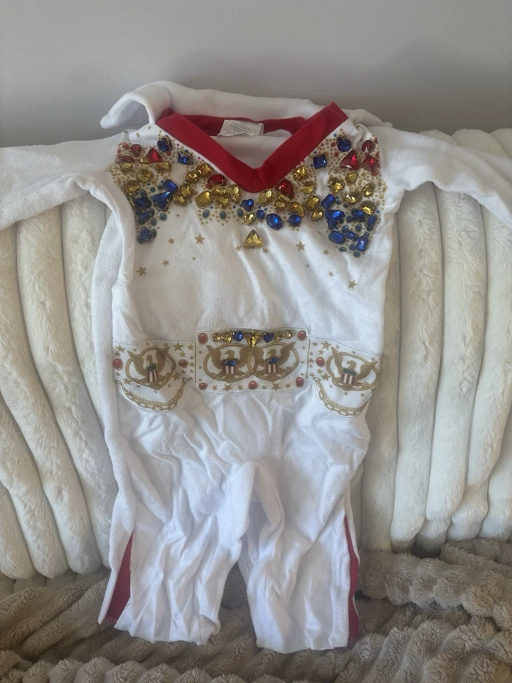 Disfraz de Elvis Presley con joyas para niño pequeño Foto 3 de 4