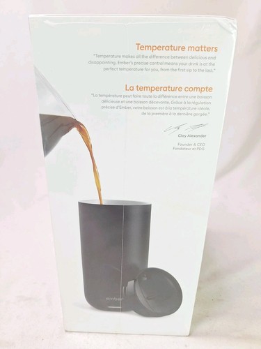 Ember CM21XL17AM Temperature Control Tumbler, 16 oz - Black - BRAND NEW SEALED - Picture 4 of 5
