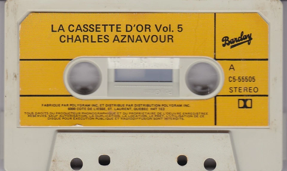 CHARLES AZNAVOUR LA CASSETTE D'OR - Bild 3 von 4