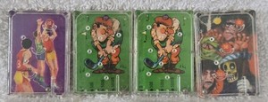 Handheld Mini Pinball Games Lot of 4 Vintage Basketball Golf Monsters 