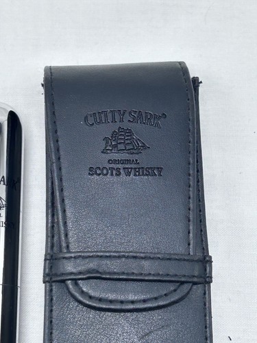 Cutty Sark Stainless Steel Flask & Cigar Tube with Leather Holster Scots Whisky - Picture 4 of 10