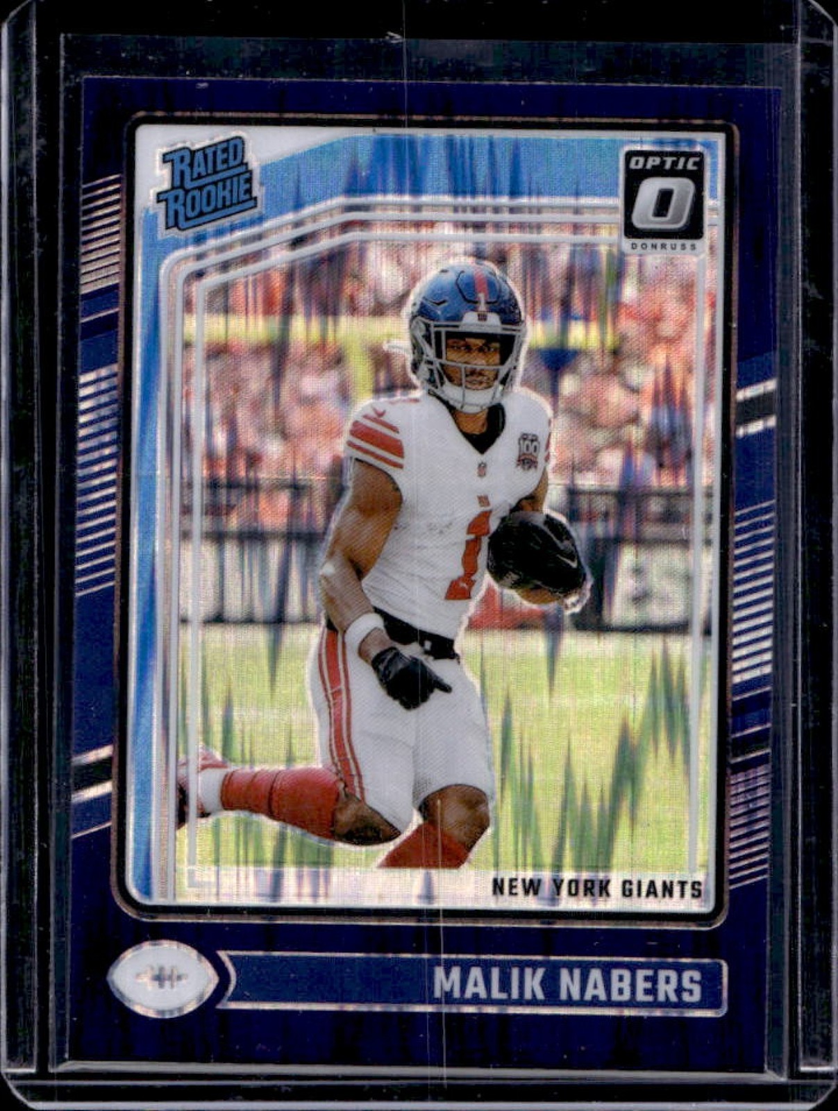 2024 Donruss Optic Malik Nabers Purple Shock Rated Rookie #271 Giants