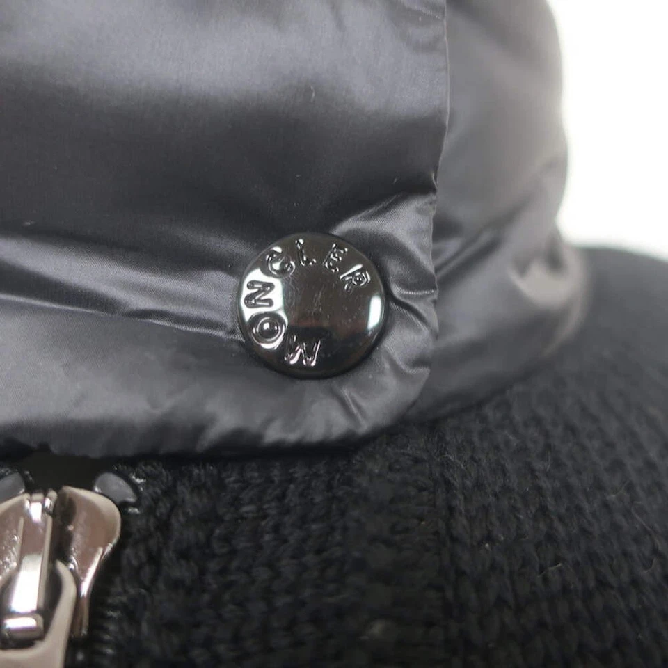 Moncler Chaqueta Cárdigan Puffer a Rayas Negro/Blanco Talla Extra Pequeña Foto 2 de 4