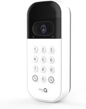 myQ Smart Garage Door Video Keypad with Wide-Angle Camera, Customizable PIN Code