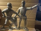 Vintage Marx 1964 Plastic Knight Toy Soldier Figures Set for Ages 8-11 Years