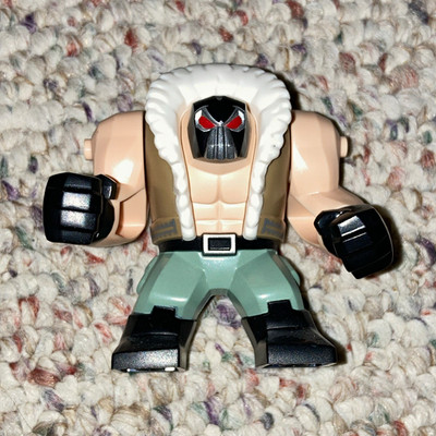 LEGO Bane Bigfig Minifigure Tan Jacket White Fur Collar Black Mask