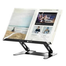 Metal Book Holder Stand Adjustable for Reading Foldable Cookbook Stand
