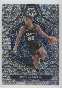 2023 Panini Mosaic Rookies Fast Break Silver Prizm Marcus Sasser #229 Rookie RC