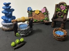 Custom Painted Fairy Garden Sorted Accessories