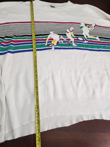 Vintage Players By Van Heusen Tennis Pullover Sweater - Men's Size XXL - Rare - Picture 10 of 12