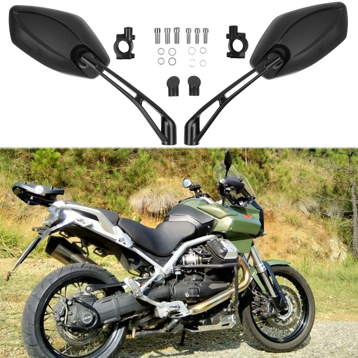 Motorcycle & Scooter Mirror Assemblies for Moto Guzzi V7 for sale