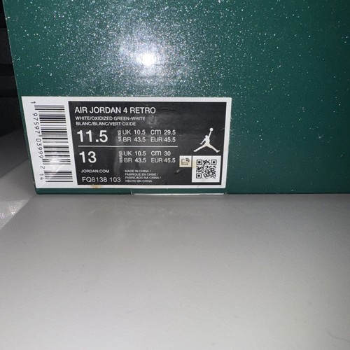 NEW Air Jordan 4 Retro 'Oxidized Green' Men's Size 11.5 - Picture 11 of 18