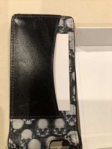 Robert Graham Phone Case Wallet Black And Skull Print - Picture 3 of 4
