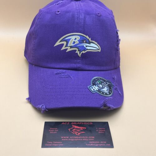 Baltimore Ravens NFL Distressed lila Papa Mütze - NEU - Bild 2 von 22