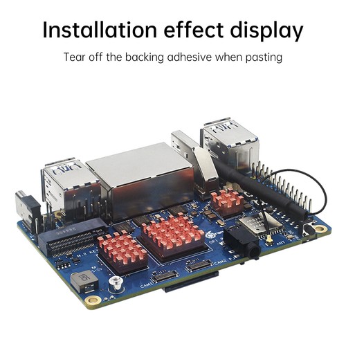 Radiator Orange Pi RV2 Development Board Pure Copper Heat Sink Adhesive CoolerU1 - Bild 4 von 11