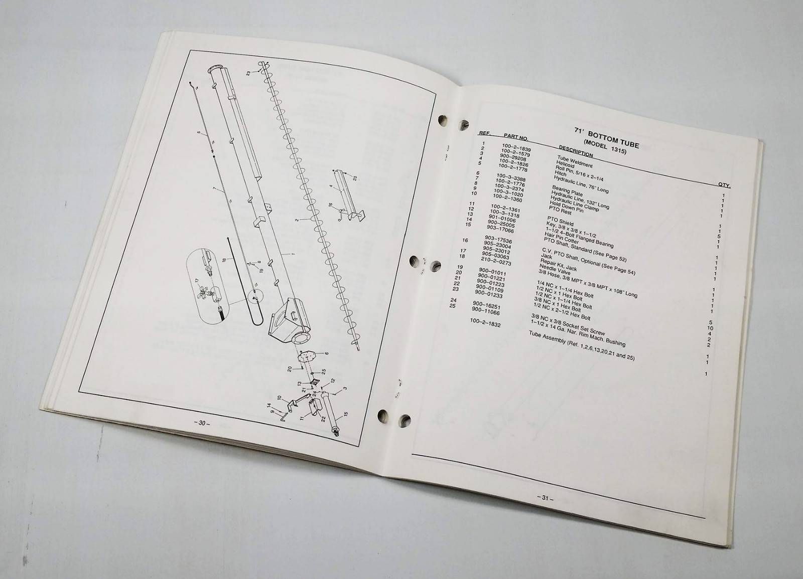 Alloway Rau Portable Auger Models 1315 1320 Owners Manual Operation & Parts S4GV eBay