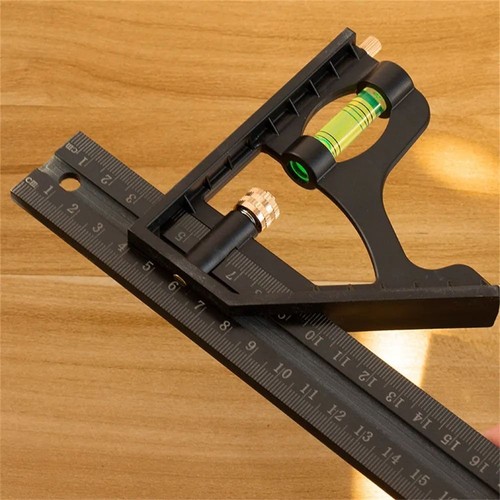 15/20/25cm Combination Right Angle Ruler Adjustable Square Ruler Woodworking - Picture 8 of 14