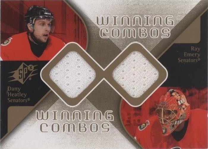 2007-08 SPx - Dany Heatley Ray Emery #WC-HE - 1 of 1