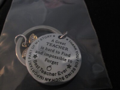 A GOOD TEACHER IS HARD TO FIND KEYCHAIN BEE CHARM