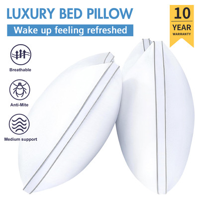 Luxury Bed Pillows Breathable Cozy Home Pillow Set 1/2/4/8Pack 24.8*16.9inch US