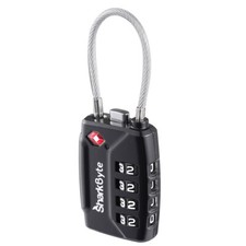 4 Digit Combination TSA Security Padlock Luggage Travel Suitcase Wire Locks