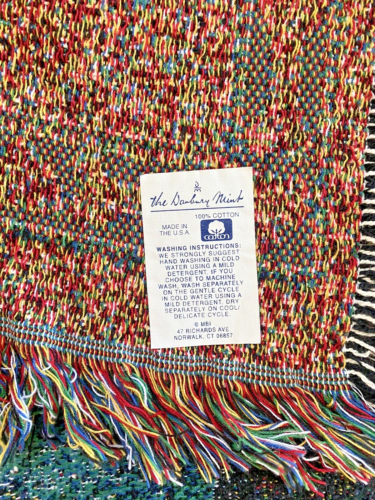 NWT DANBURY MINT I Love Miniature Pins (Pinchers) Tapestry Throw Blanket - Picture 3 of 3