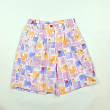 Vintage Le Coq Sportif Pastel Chino Preppy Size M Purple Pink Outdoor Shorts 90s