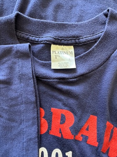 Camiseta DE COLECCIÓN Puntada Única Para Hombre Grande Azul Cerdo Lucha Hecha en EE. UU. - Imagen 7 de 10