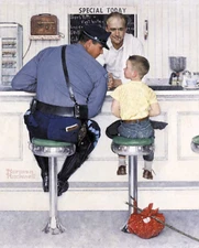 Print or Canvas - The Runaway by Norman Rockwell