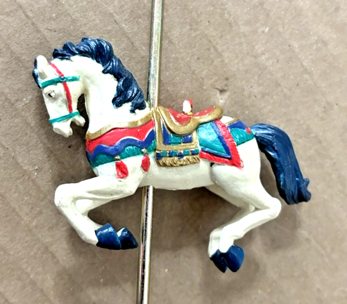 Mr Christmas Replacement White Carousel Horse with a 5" Pole - Picture 3 of 3