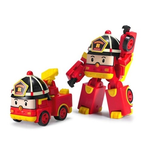 Academy Robocar POLI 4 pulgadas robot transformador Roy - juguete confiable camión de bomberos - Imagen 4 de 8