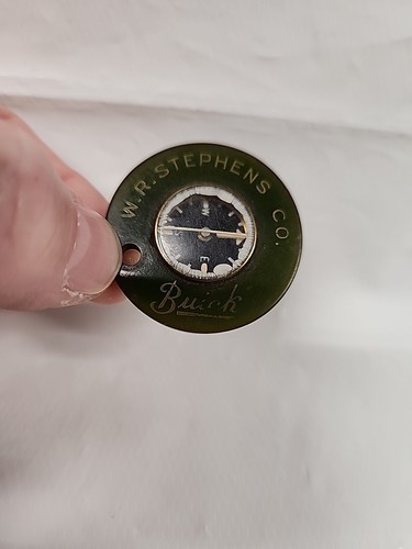 W R Stephens Co BUICK Minneapolis MN Keychain Keyfob Compass Vintage