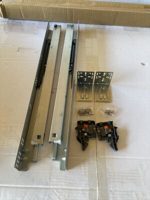 1-Pair) DTC Full Extension Undermount Drawer Slides Soft