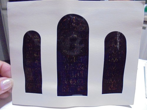 1957 Greeting Card of the Stained Glass in the Cathedrale De Chartres in France - Picture 7 of 8