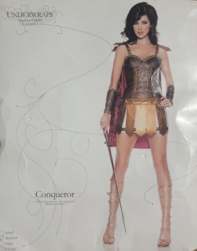 Conqueror Women's Halloween Costume Sexy Warrior Gladiator Roman SIZE MEDIUM - Picture 1 of 2