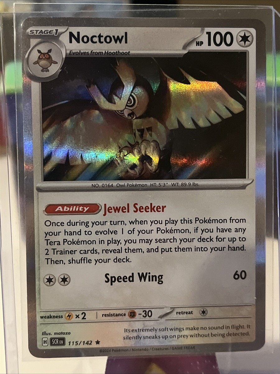noctowl pokemon card value Noctowl 115/142 - Holofoil SV07 Stellar Crown