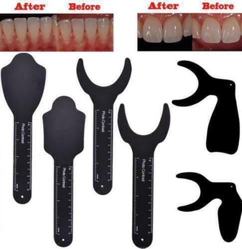 Kit de conjunto de contraste de fotos orales dentales tablero de fondo negro contraste de fotografía - Imagen 28 de 30