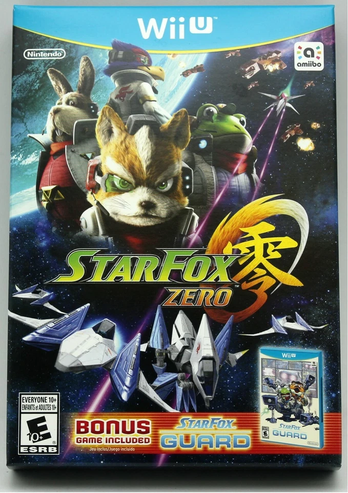 Star Fox Zero + Bonus StarFox Guard US NTSC Release WiiU Wii U Factory Sealed - Image 2 of 4