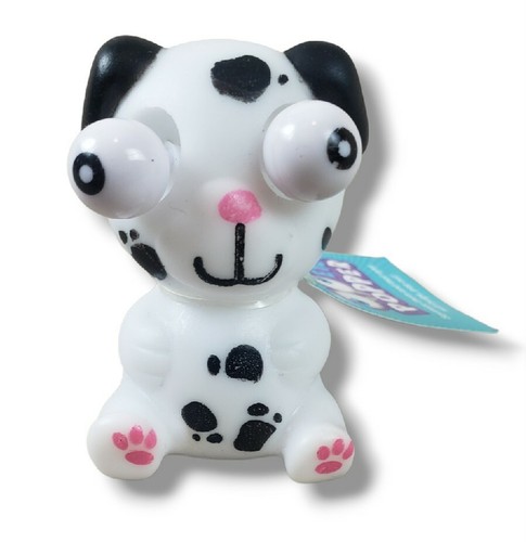 Rubber Puppy Dog Eye Popper Toy 2 Inch Dog Stress Relief Toy - Picture 10 of 11