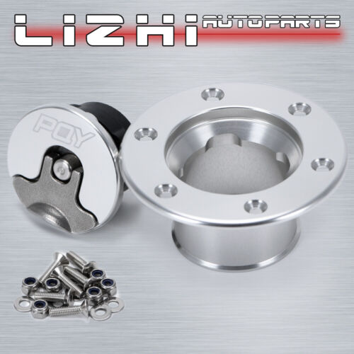 <!--F#f_0-->Billet Fuel Filler Neck Pop-Up Fuel Cell Gas Cap Flush Mount 6 Hole Universal<!--F/-->