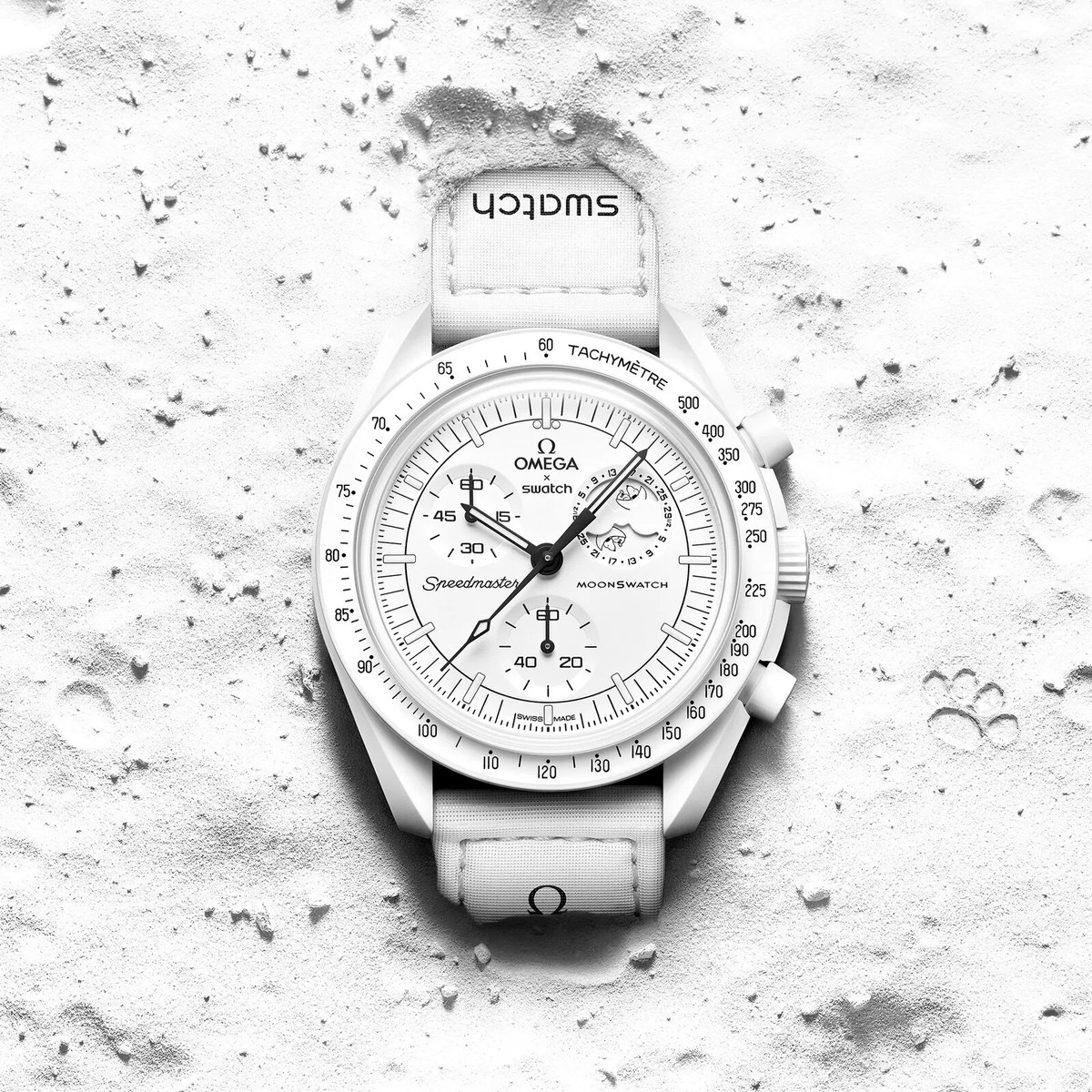 時計 Snoopy x OMEGA x Swatch MoonSwatch White Snoopy x OMEGA x Swatch MoonSwatch White【Near Mint】 | eBay